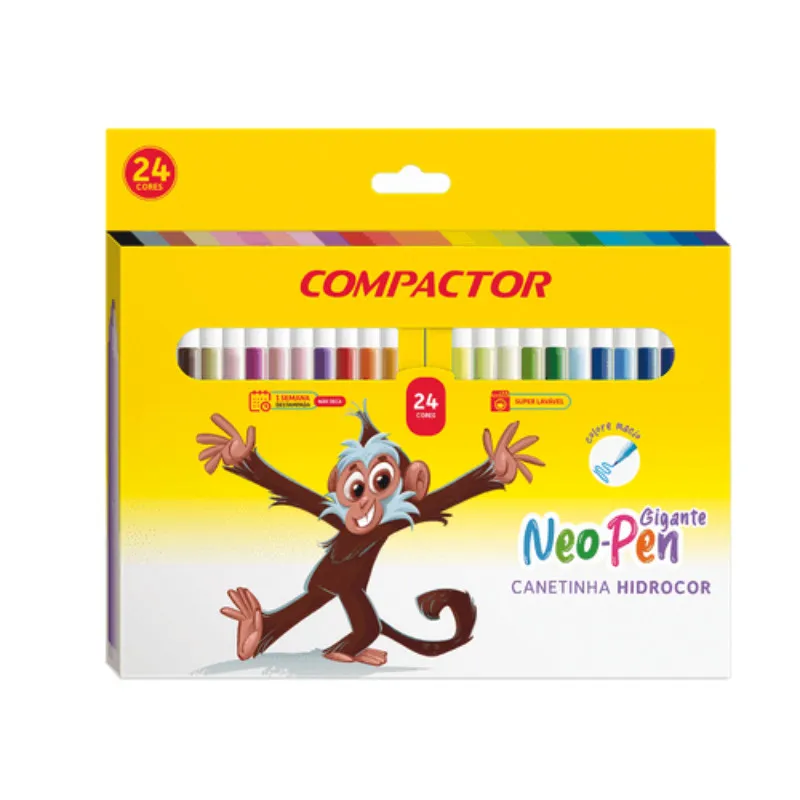 Canetinhas coloridas escolar com 12 cores/24cores/36cores/48cores hidrocor