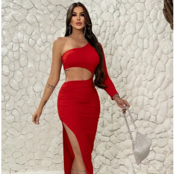 Vestido Manga Mula Manga Com Abertura Moda Gringa