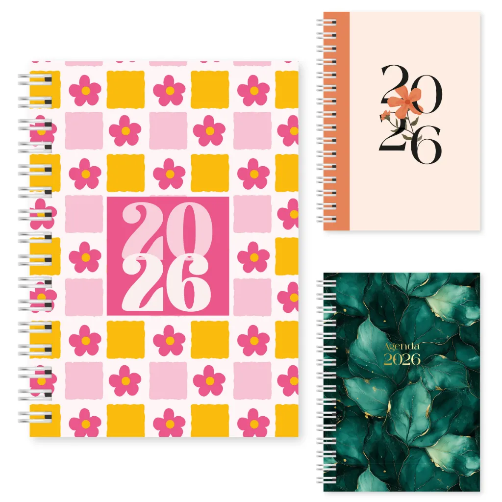 Agenda 2026 Capa Dura A5 Planner Personalizado 200 Páginas Agendas Horários Diário Planejamento