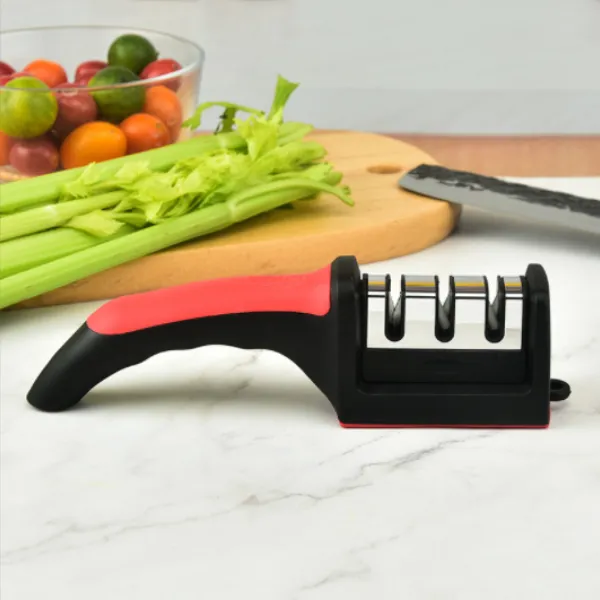 Amolador Afiador De Facas Em Aço Inox Profissional Com ...