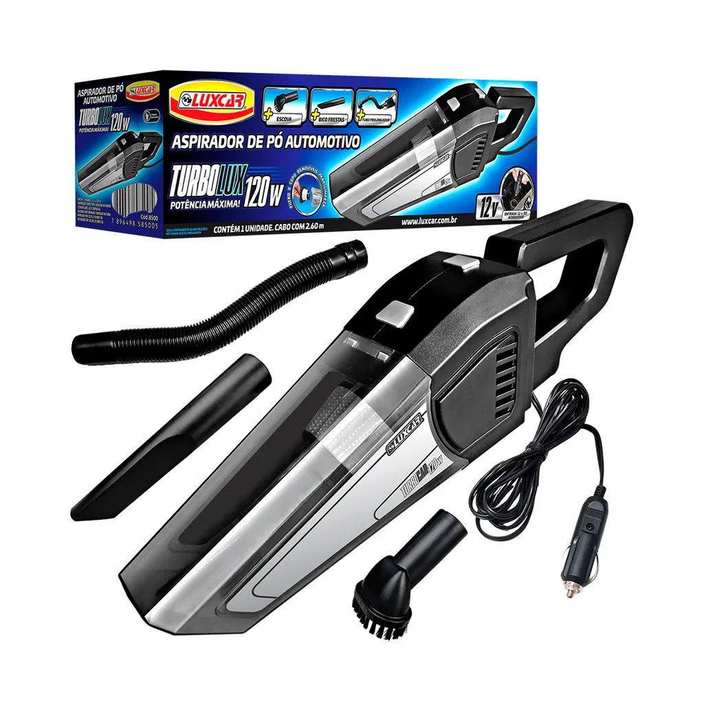 Aspirador de Pó Automotivo Carro TurboLux Luxcar 120w 1...