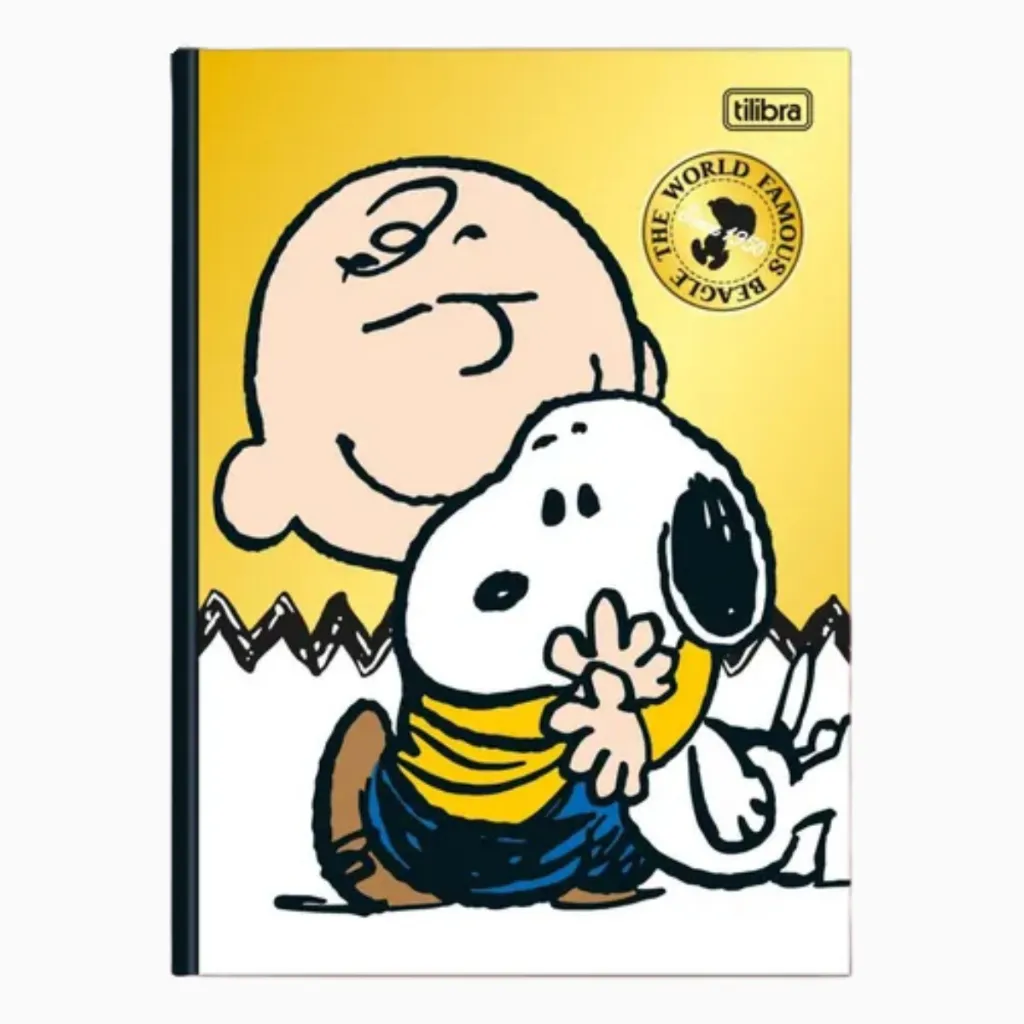 Caderno Brochura Colegial Coleção Snoopy – 80fls Tilibra Papelaria Fofa