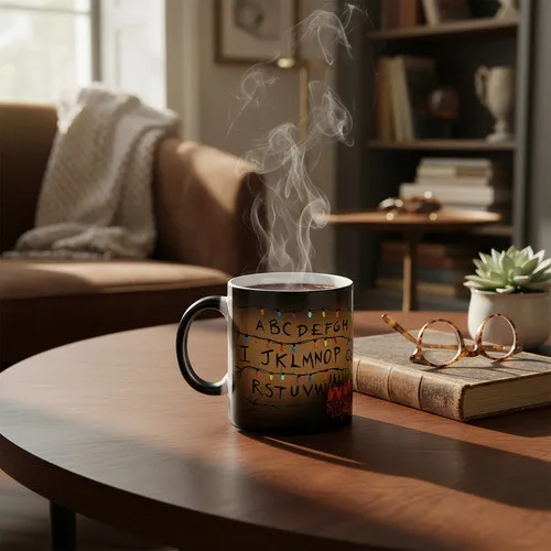 Caneca Mágica Séries Stranger Colécionável Mundo Invertido