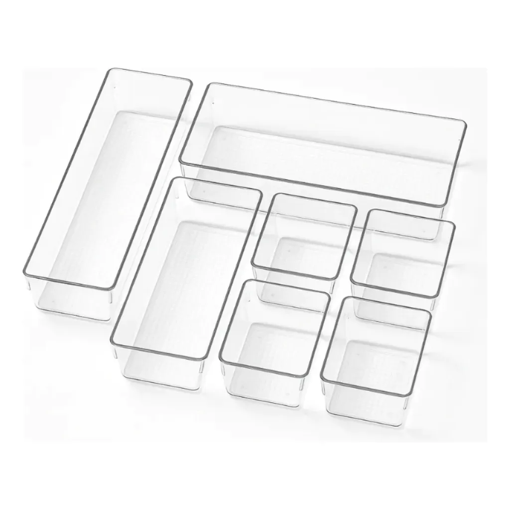 Conjunto 7 Organizadores Multiuso para Gavetas, Armário...