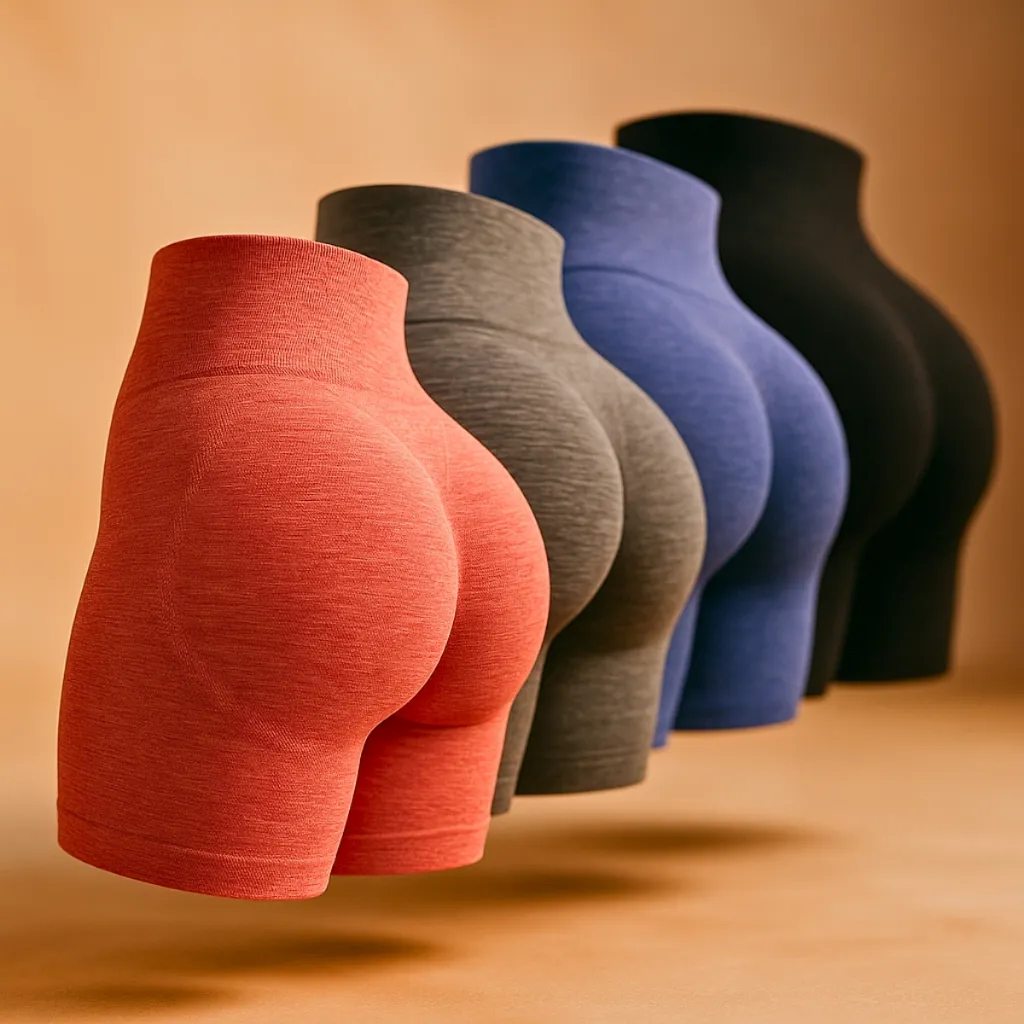 Kit 4 Shorts Legging Feminino Meia Coxa Cintura Alta Be...