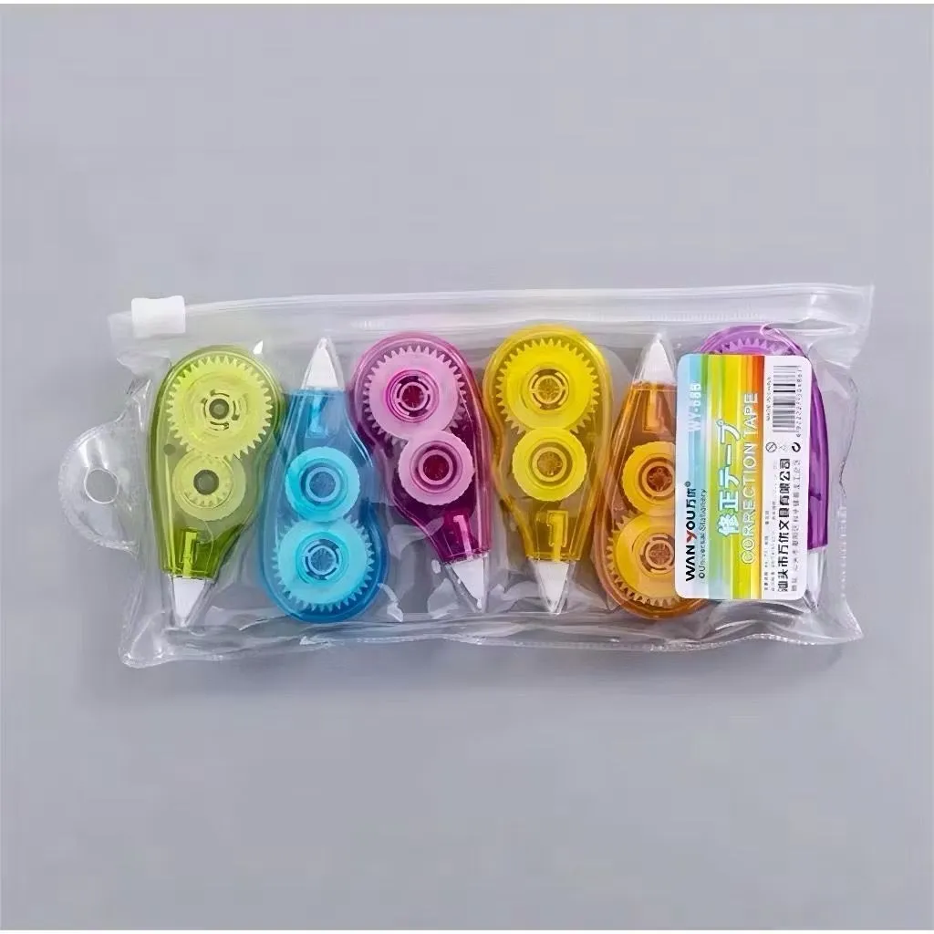 Kit 6 Peças Corretivo Escolar – Ótimo Custo-Benefício e Secagem Rápida