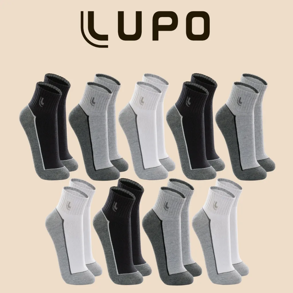 Kit Lupo 9 Pares De Meias Sport Cano Curto Plus Size Un...
