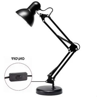 Luminária Pixar Mesa Abajour de Metal pra Estudo Articulável Dobrável com Base