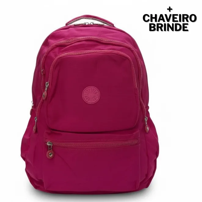 Mochila escolar trabalho grande de Nylon com Chaveiro F...
