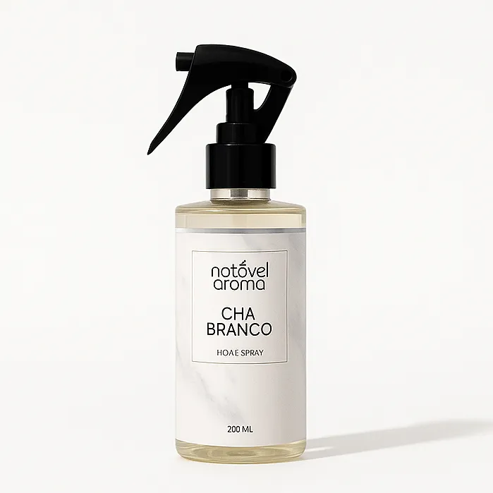 Odorizante Home Spray Aromatizador de Ambiente Cheirinho Tecidos Chá Branco 200ml