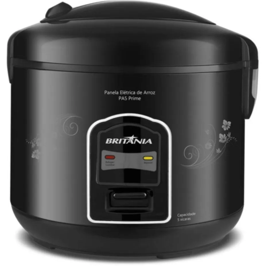 Panela Elétrica de Arroz PA5 Britânia Prime 1,2L Preto