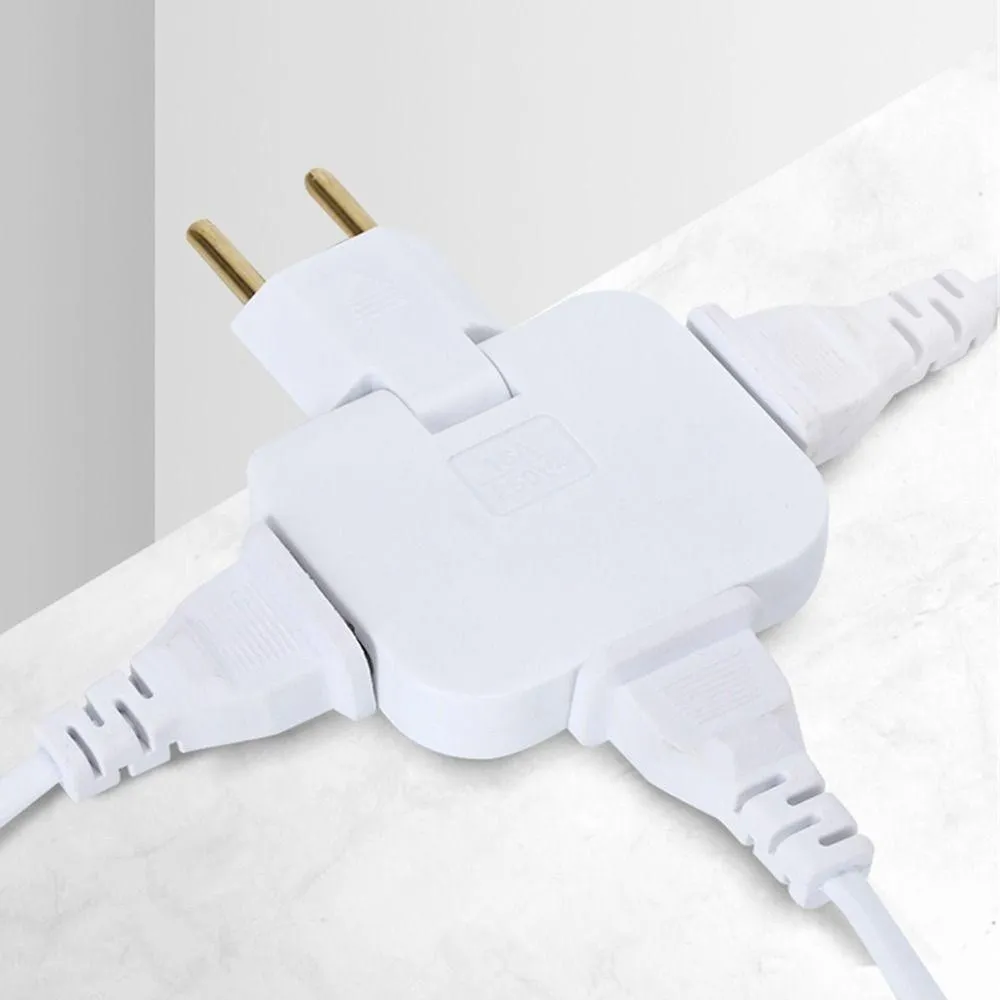 Pino Adaptador Tomada Dobravel Articulado Flex 3 Saída 16A