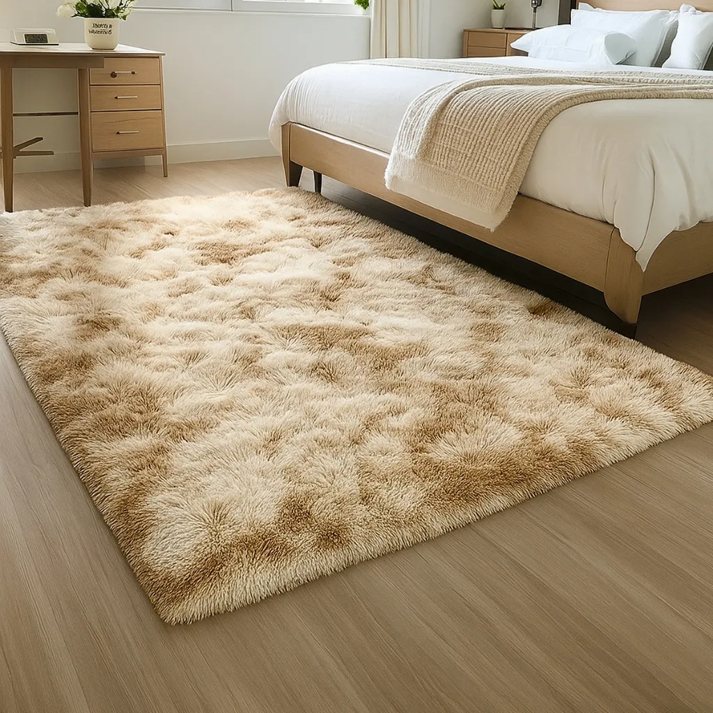 Tapete Sala 1,00 X 1,50 Peludo Shaggy Macio Quarto Felpudo