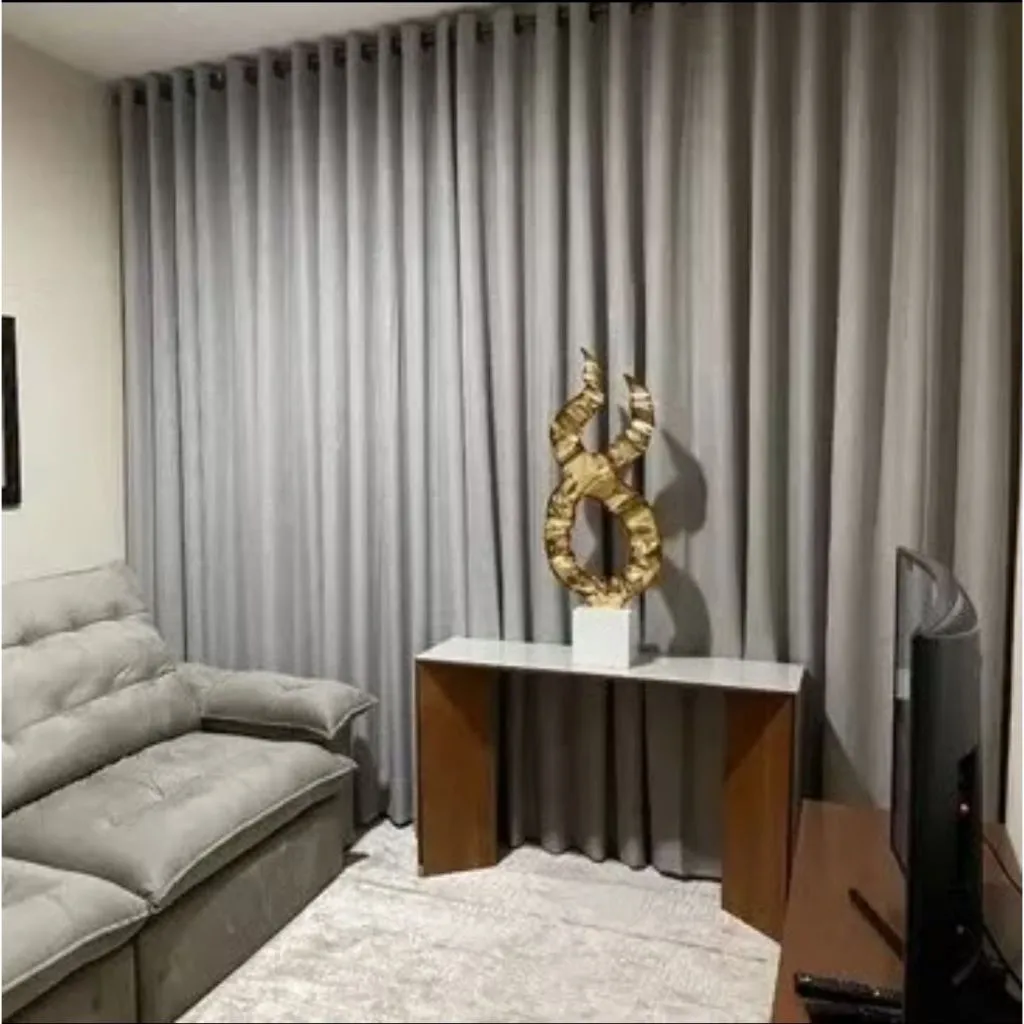 Cortina Voil Gaze de Linho 4,00×2,80/2,50/2,30 C/ ...