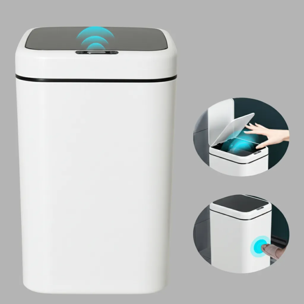 Lixeira Sensor Automático Inteligente Moderna Banheiro ...