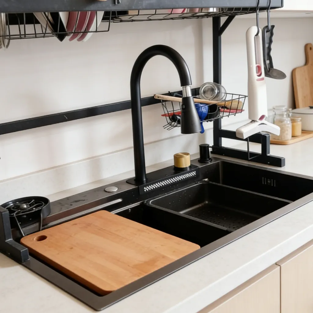 Pia De Cozinha Nano Antiincrustante Em Aço Inoxidável 3...